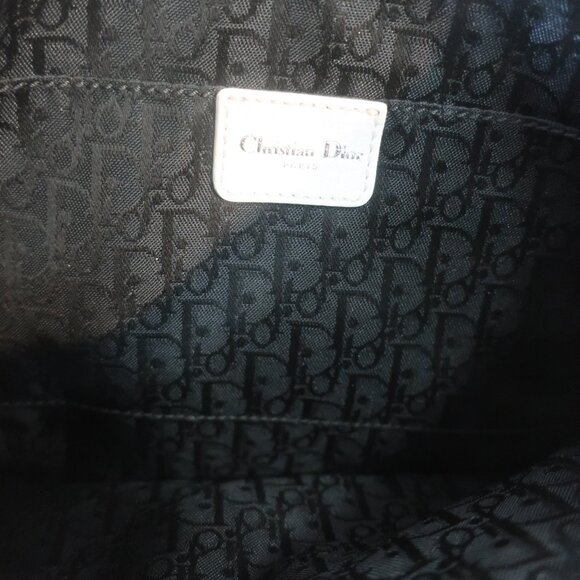 Womens Christian Dior Laced Surf BO N 0044 Off-White Canvas Leather Handbag - Picture 8 of 16